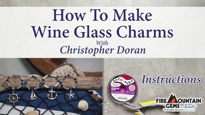 Mustache Wine Glass Charms DIY - Make Something Monday - Craft Klatch