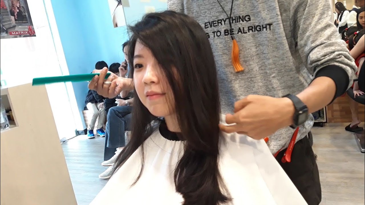  Oval  long haircut potong rambut oval panjang  YouTube