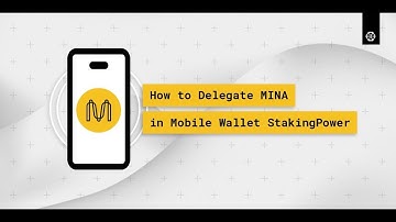 How to Delegate Mina in StakingPower Mobile Wallet