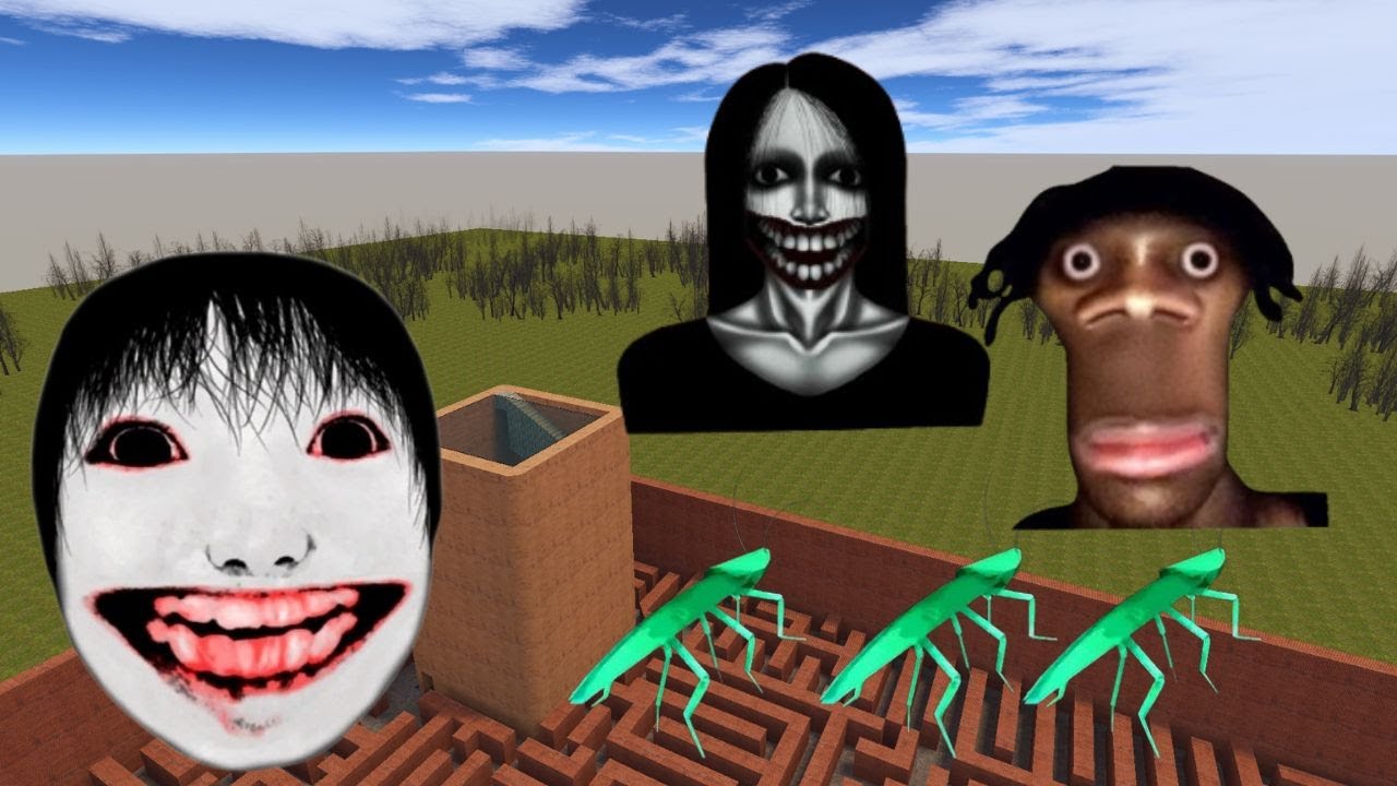 Auughh, Yoshie, Kuchisake Onna and Cockroach Nextbot Gmod #gmod # ...