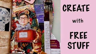 Junk to Journal | Recycled Scraps & Trash into Magazine Spine Journal