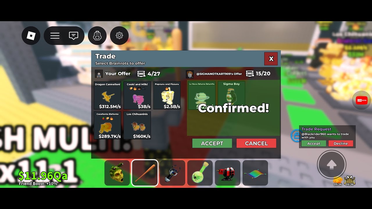 🟥Live trading in steal a brainrot! #sab #stealabrainrot