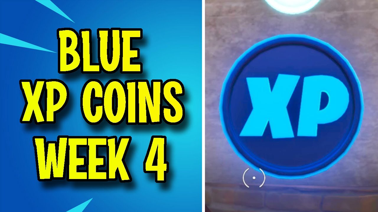 ALL BLUE XP COINS WEEK 4 FORTNITE CHAPTER 2 SEASON 3 YouTube