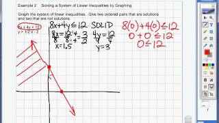 5.6 Example 2  Solve systems of linear inequalities