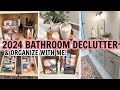 BATHROOM CLEAN, DECLUTTER, &amp; ORGANIZE WITH ME! | BATHROOM ORGANIZATION IDEAS