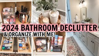 BATHROOM CLEAN, DECLUTTER, \& ORGANIZE WITH ME! | BATHROOM ORGANIZATION IDEAS