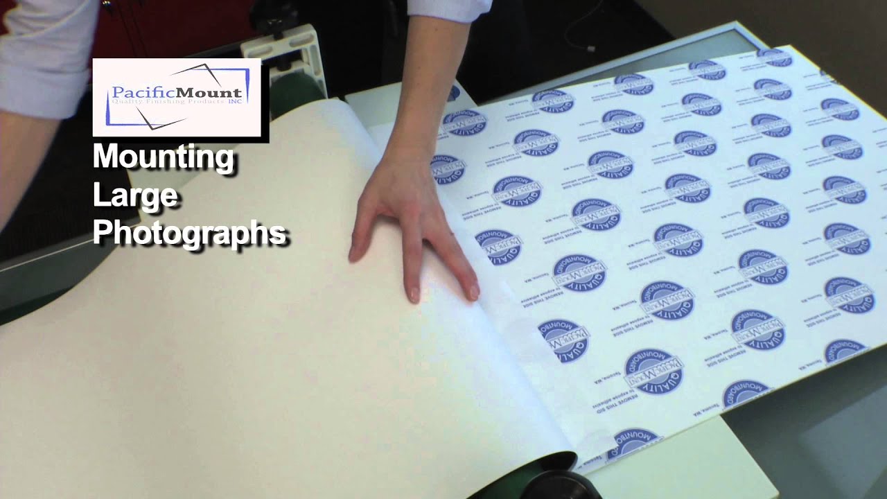 Large Photo Mounting with SelfAdhesive Mount Board YouTube