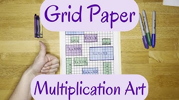 Grid Paper Multiplication Art