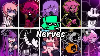 Nerves but every turn another character sings it (FNF/Cover)