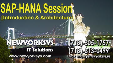 SAP HANA Online Training Session | Introduction & Architecture