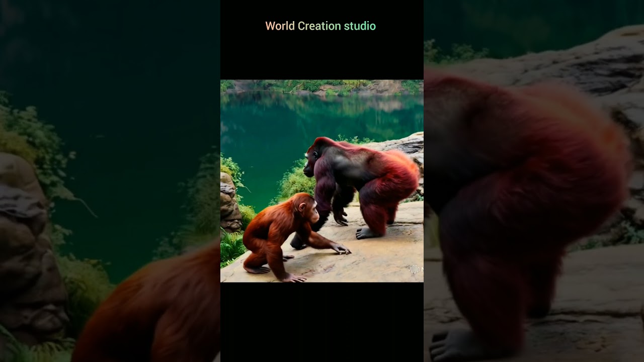 Gorilla Vs Chimpanzee fierce fight 