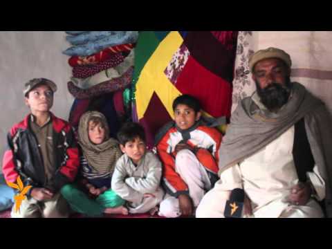 په سړه هوا کې د هغه کورنیو وضعیت چې په خیمو کې اوسیږي