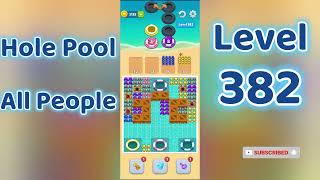 Hole Pool All People Level 382 🕳️🎯 | Easy Start Gameplay & Satisfying Puzzle | Go Answer