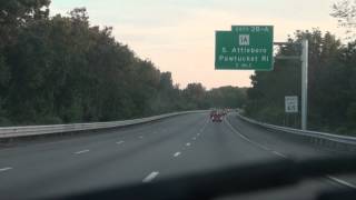 Me driving down I-95 towards Ruby Tuesday