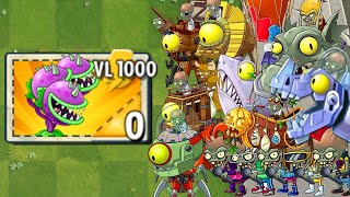 Chomper Plants LEVEL 1000 vs All Final Boss - Plants vs Zombies 2 Mod