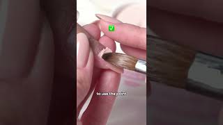 Keep from getting acrylic all over your skin by applying it the correct way