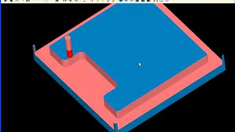 SURFCAM Tutorial - 2-Axis: Milling Open Features - 2-Axis Pocket