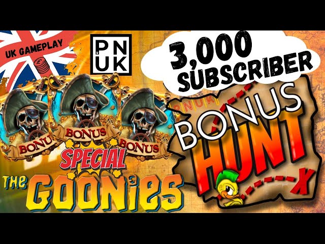 The Goonies 3,000 Subscriber Bonus Hunt Special  - PUNK Slots 2024 class=