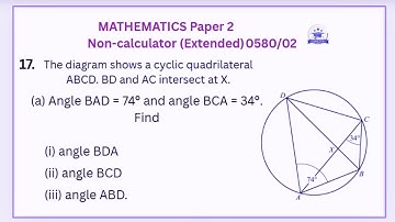 “IGCSE Maths Geometry  Cyclic Quadrilateral Angle Problem Explained Step by Step