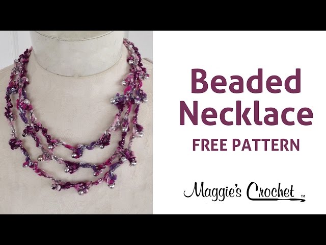 crochet necklaces crochet beaded necklace how to make crochet necklace -  video Dailymotion