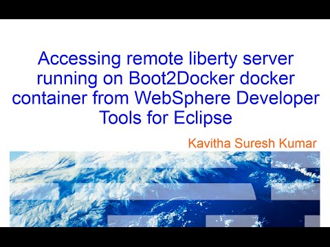 Accessing remote liberty server running on docker container from WebSphere Developer tools