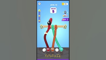 Tangle Master 3D - Level 113 & Level 114, Walkthrough, #shorts