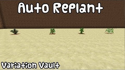 Minecraft Bukkit Plugin - Auto Replant - Auto replanting trees