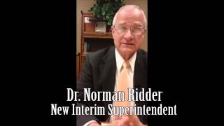 Interim Superintendent Message