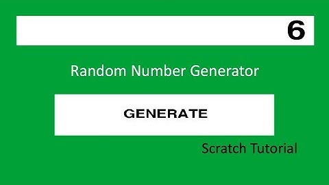 Scratch Tutorial/Simple Random Number Generator used in Daily Life