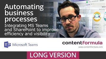 Integrating Microsoft Teams and SharePoint to automate business processes - long version