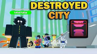 Destroyed City Update The End? in Anime Warriors Simulator 2