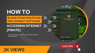 How to: Block Staad Pro/Staad pro connect Software Accessing INTERNET [Pirate] | Easy method | screenshot 4