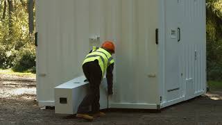 Rawley Plant Ltd - Transporting Your Cabin  - Mobile Welfare Unit Anti Vandal Cover Cowl