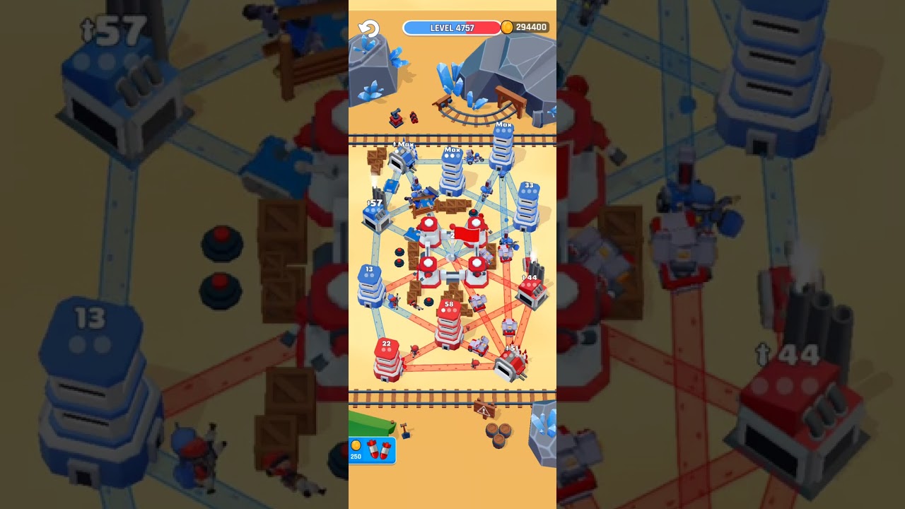 Level 4757, Tower War Gamepad Walkthrough