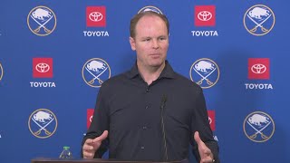 Buffalo Sabres GM Kevyn Adams talks about coaching changes