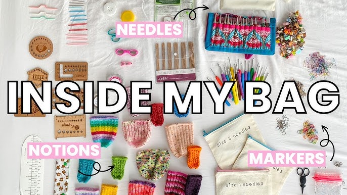 What's in my KNITTING NOTIONS bag? ✂🪡 🧶 {MIDWEEK RAMBLE} #knitting 