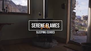SERENE FLAMES: 3 Hour Burning Fireplace with Calming Soundtrack