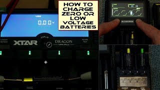 How to charge 0 (Zero) or low voltage batteries in a smart charger