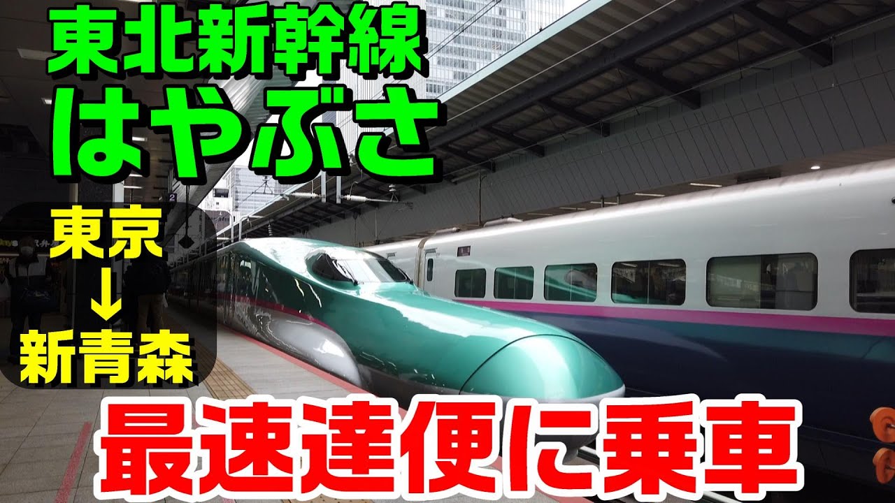 東北新幹線はやぶさ】東京→新青森 最速達はやぶさに乗車してみた