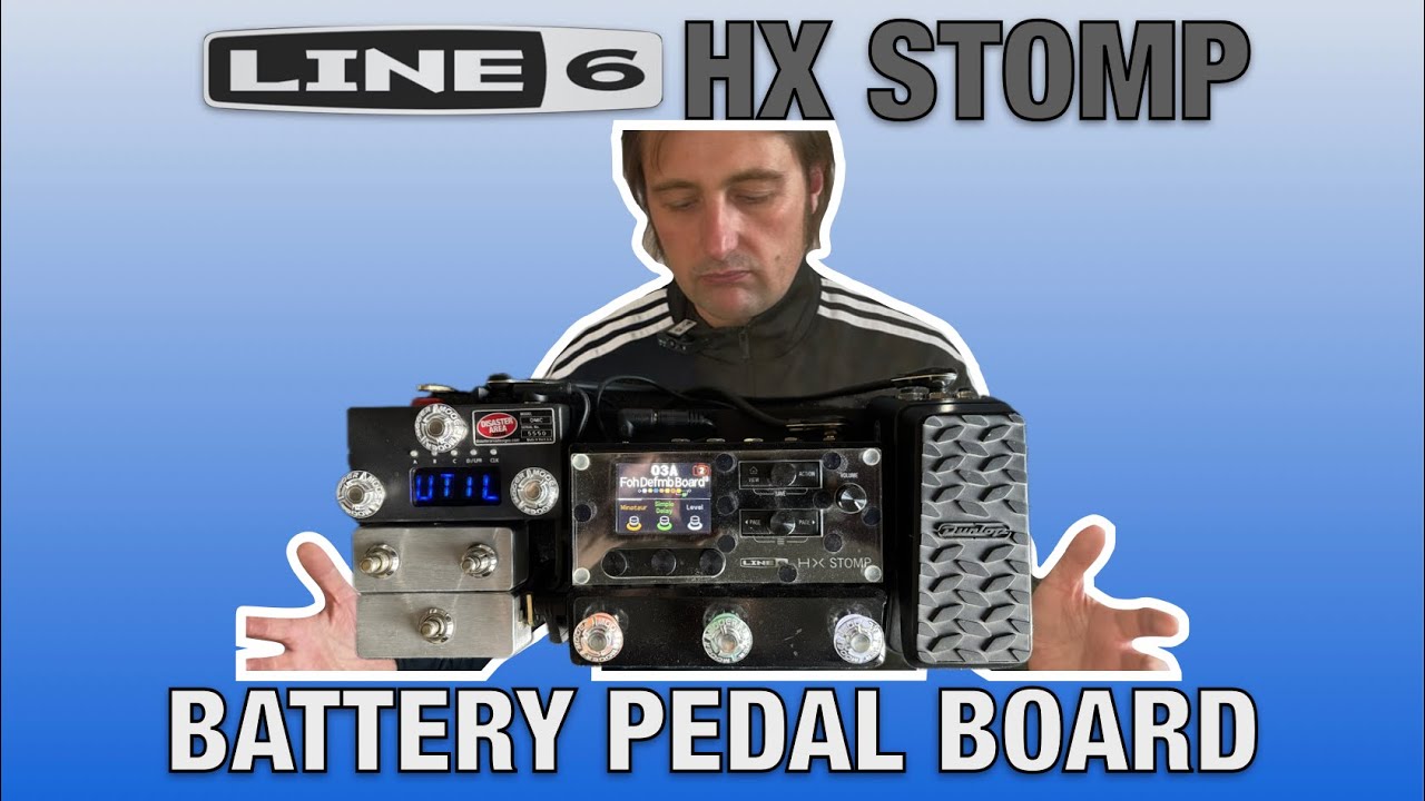 Line 6 HX Stomp Battery Pedal Board
