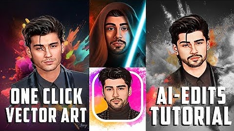 How to make vector art in just one click🔥|| ai photo editing tutorial in Android ✅