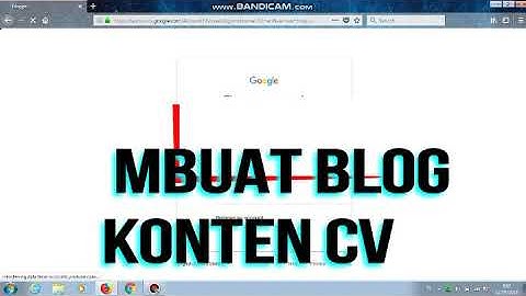 Tutorial membuat blog dengan konten cv