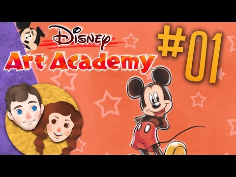 Disney Art Academy | Episode 01 | Disney Art Academy Let's Play Part 1 | Mickey Mouse | Couplecade