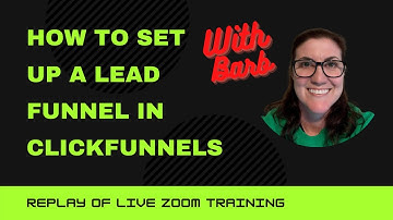 How to Build an Opt In Lead Funnel in ClickFunnels 2021 (Live Training For Beginners - Replay)