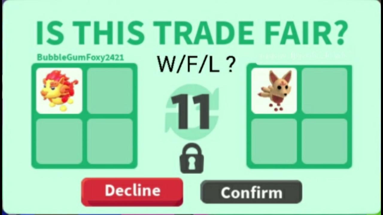 Adopt me trade fair? YouTube