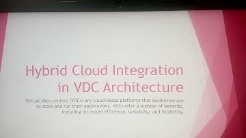 Hybrid Cloud Integration in VDC Architecture