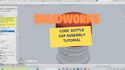 SolidWorks Tutorial:Design & Render a Stunning Coca-Cola coke Bottle cap  assembly@Free_cad_tutorial