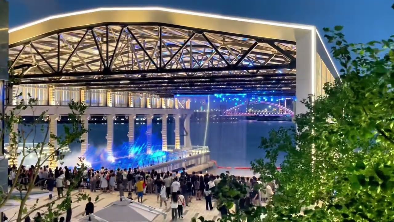 Light show at Gate M, the West Bund Shanghai