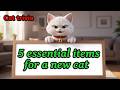 【Cat trivia】5 items you should prepare when getting a cat for the first time