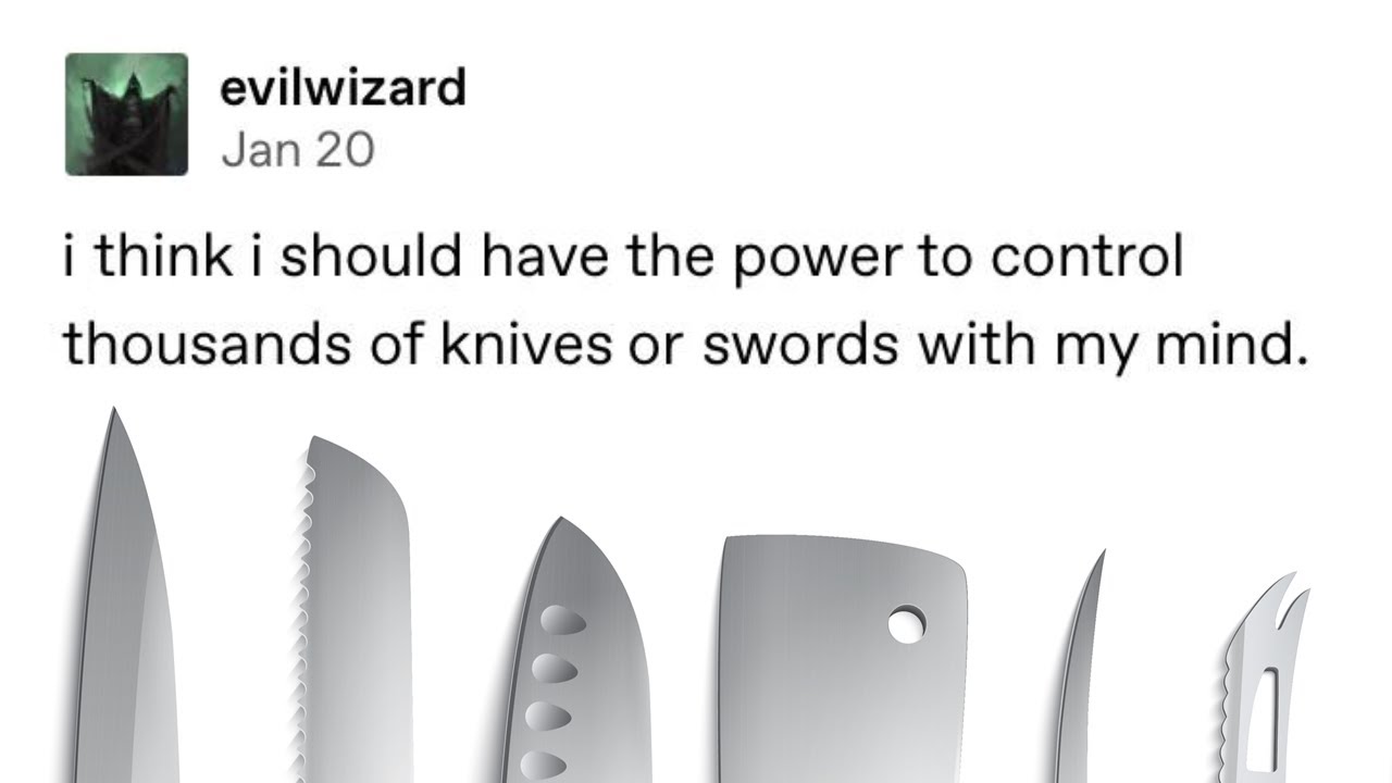 Controlling knives with my mind